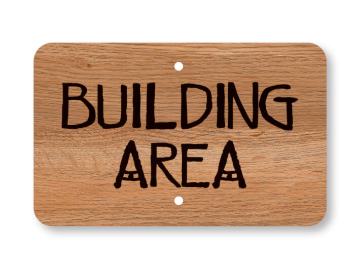Wood Print Aluminum Signs